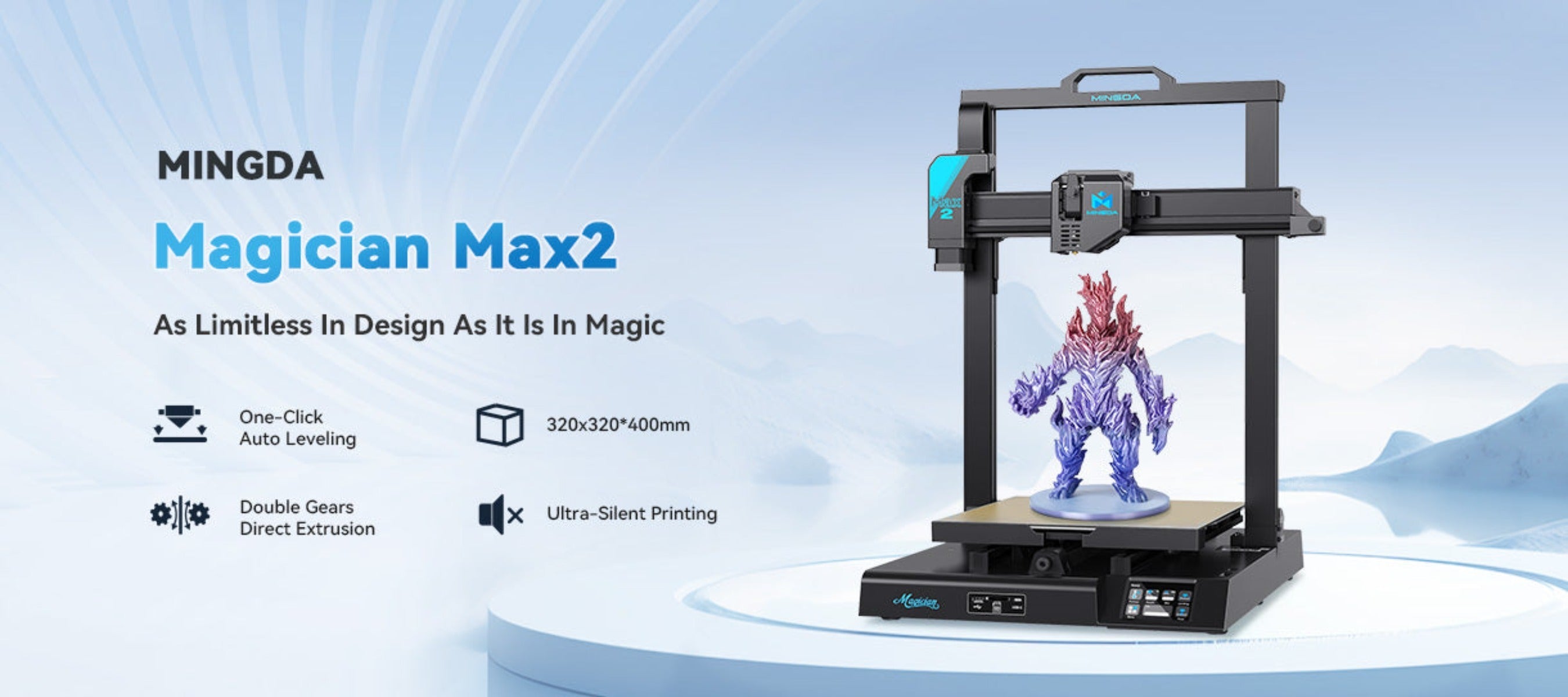 Mingda Magician Max 2 Large 3D printer