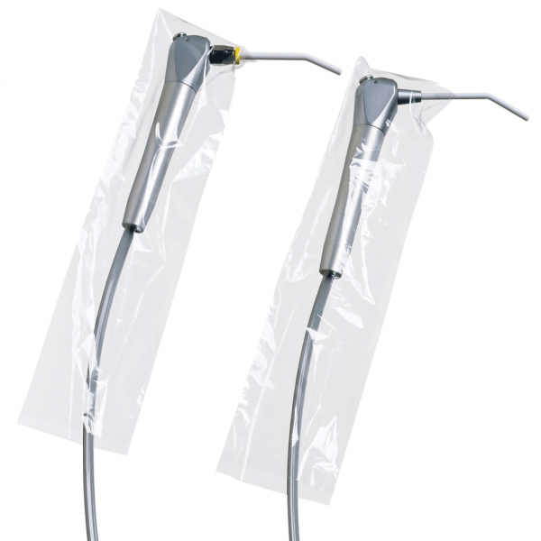 Air/Water Syringe Sleeves, Low speed handpiece sleeves, Turbine Motor Sleeves, Oral Camera Sleeves, Half/Full Chair Covers, Headrest Covers