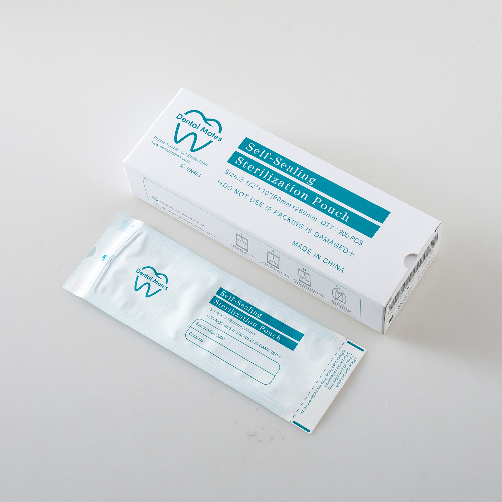 Self-Sealing Autoclave Sterilization Pouches 200pcs per box, 10 boxes/case for most sizes; 5 boxes/case 7 1/2x14" & 10 1/2x20"